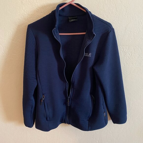Jack Wolfskin 3-in-1 System Regular Jacket – Women’s Large – Navy Blue - Picture 2 of 14